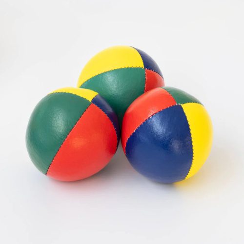 4-paneles klasszikus zsonglőrlabda (4 színű sárga-kék-zöld-piros panel mix) - Play Juggling