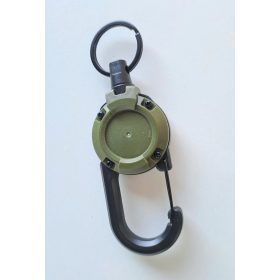 Karabíner kihúzható drótkötéllel