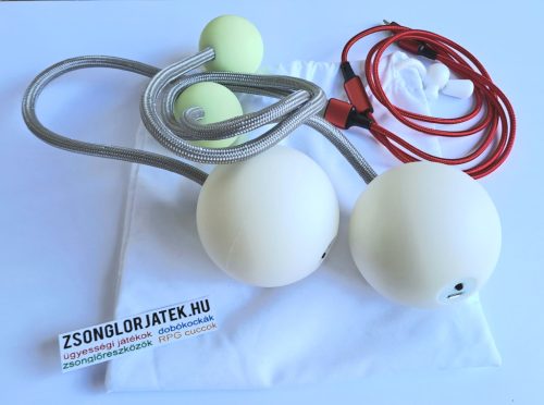 LED poi - USB töltős világító ledes poi készlet