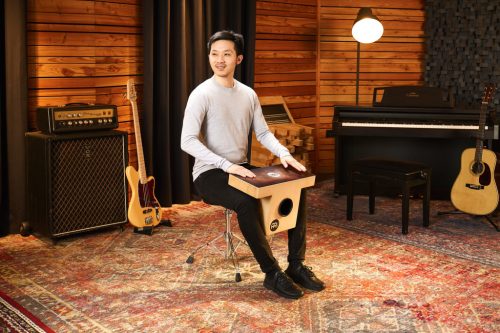 Meinl slaptop cajon egyedi kivitel, erős hang a közönség felé