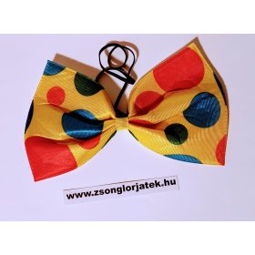   Színes pöttyös óriás csokornyakkendő (bohóc, bonviván jelmezhez)
