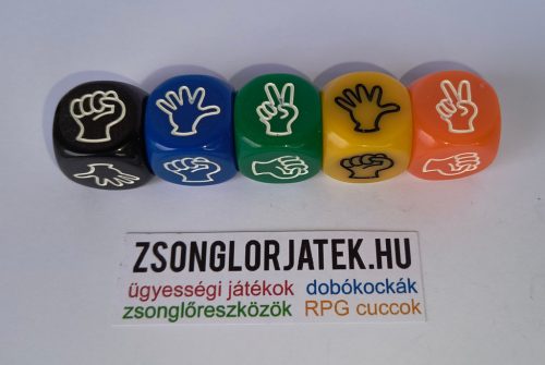 KŐ! PAPÍR! OLLÓ!  dobókocka kézjelekkel