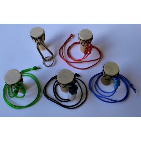 Mini djembe dob kulcstartó, fűggő, nyaklánc