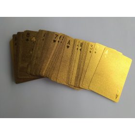   Kártyapakli különleges prizma minta metál színek (arany, ezüst, fekete)