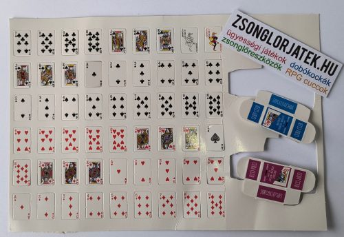 Mini francia kártya 6-12 mm