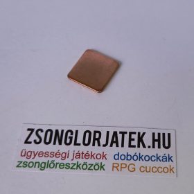 Lekerekített 20x20mm réz lapka