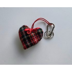 Puha szív kulcstartó