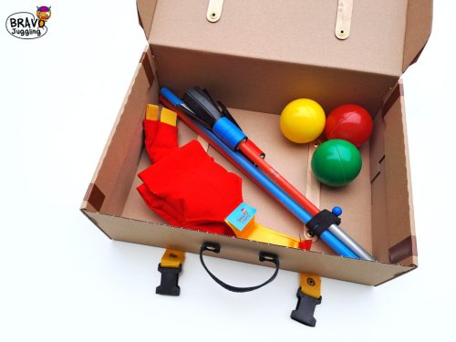 Zsonglőrbőrönd - "Buli az úton" készlet